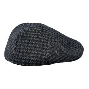 Broner Wear it Fitted Newsboy Cap Multicolor XL Wool Hand Woven Harris Tweed